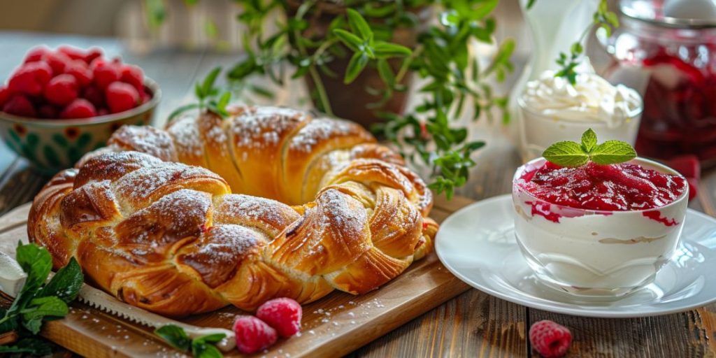 Brunch mit Zopf und Quark